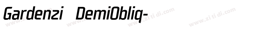 Gardenzi   DemiObliq字体转换